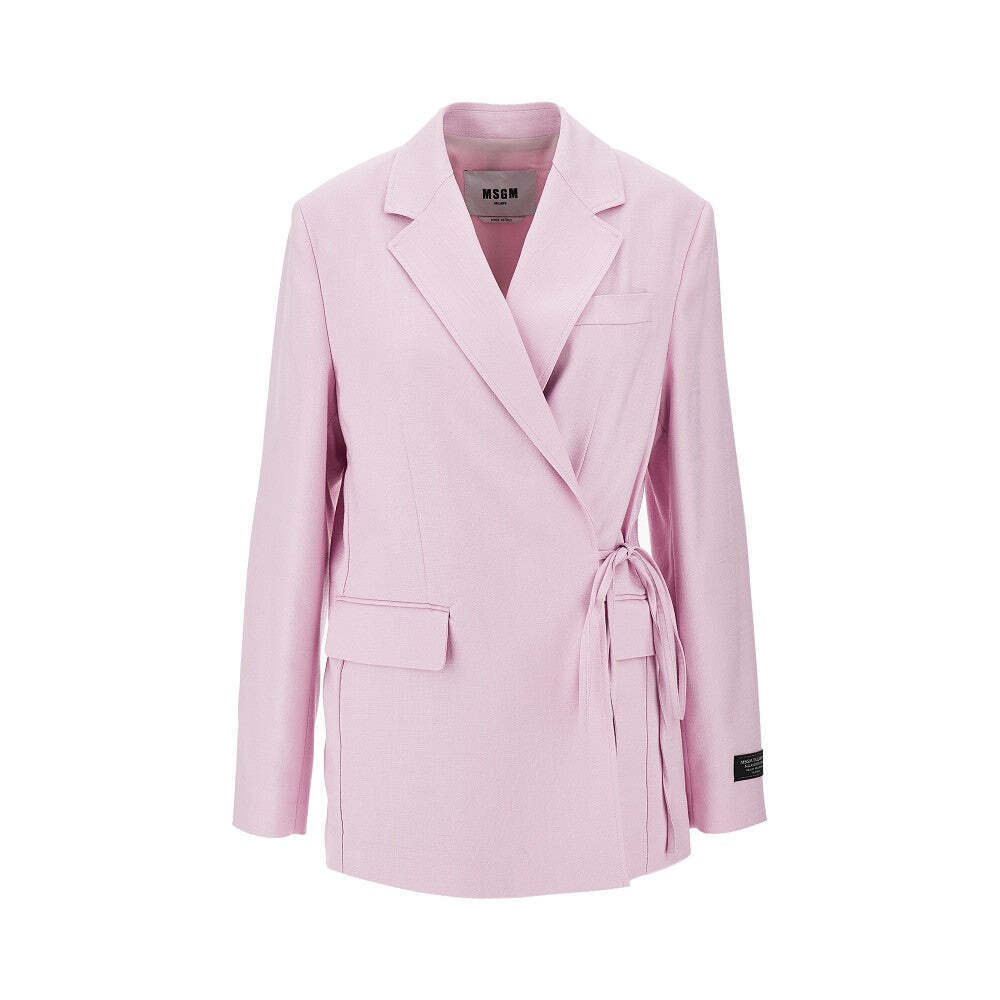 Msgm Canvas Wrap-Over Jacket